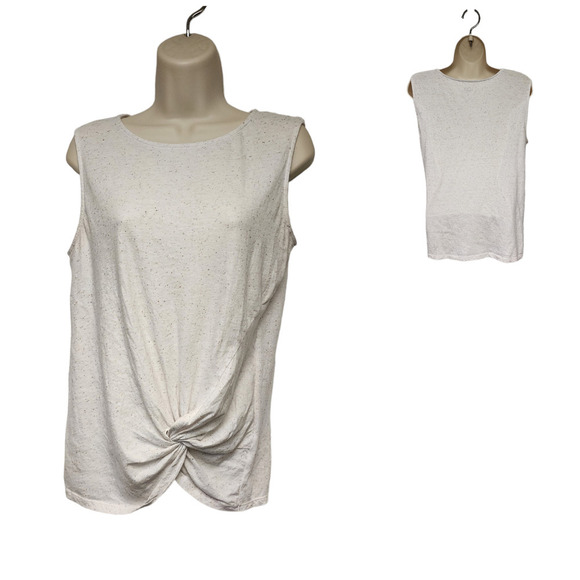 Loft Outlet Sleeveless Knotted Hem Top Size Small - Picture 1 of 5